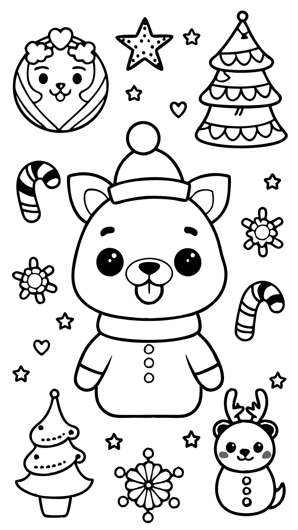 cute coloring christmas pages